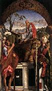 Giovanni Bellini Sts Christopher oil painting